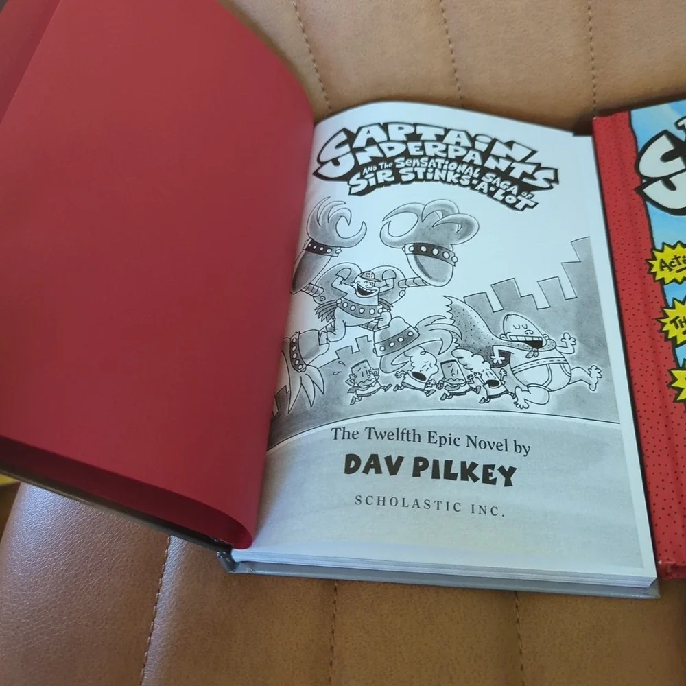 Captain Underpants Book Lot Of 10 Pilkey Scholastic Mix Of‎ Soft And Hardcover